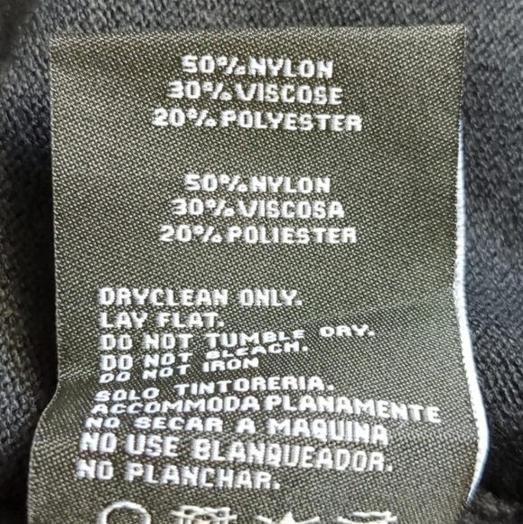 XRay Jeans Black V Neck Slim Fit Pullover Sweater size Medium - Picture 6 of 7